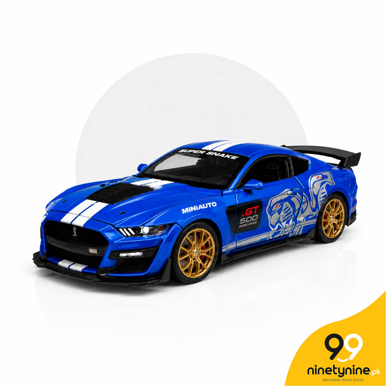 Ford Mustang Shelby GT500 Super Snake 1:32 Diecast Metal Car